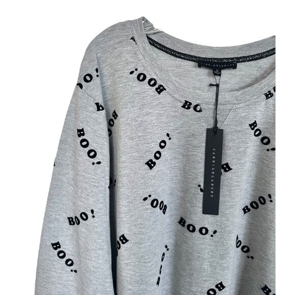 Jane and Delancey Women's Halloween Pullover Top Long Sleeve Plus Size 2X Gray - Picture 4 of 8
